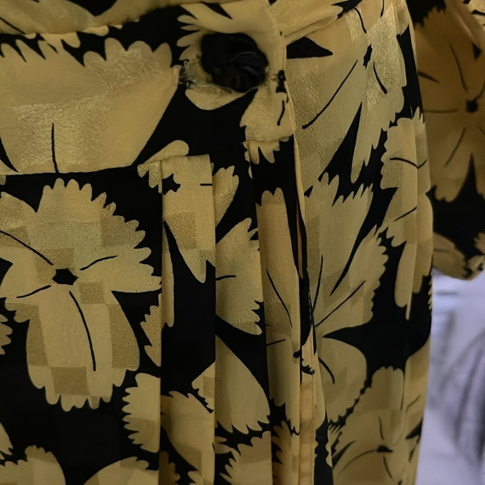 Vintage Cliche New York Paris floral wrap dress 16 - Picture 2 of 11